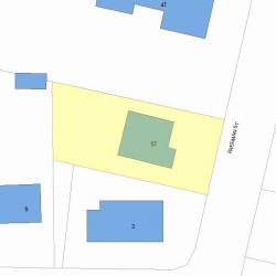 57 Freeman St, Newton, MA 02466 plot plan