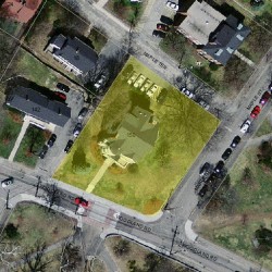 150 Woodland Rd, Newton, MA 02466 aerial view