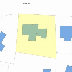 28 Truman Rd, Newton, MA 02459 plot plan