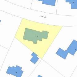 20 Fox Ln, Newton, MA 02459 plot plan