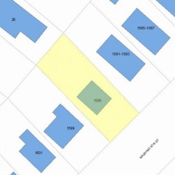 1595 Washington St, Newton, MA 02465 plot plan