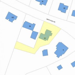 86 Nehoiden Rd, Newton, MA 02468 plot plan