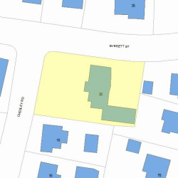 38 Everett St, Newton, MA 02459 plot plan