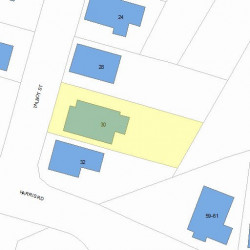 30 Talbot St, Newton, MA 02465 plot plan