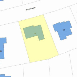 30 Sycamore Rd, Newton, MA 02459 plot plan