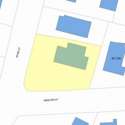 36 Rowe St, Newton, MA 02466 plot plan