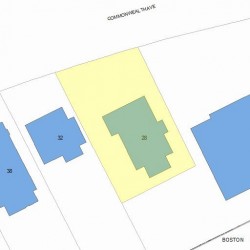 28 Commonwealth Ave, Newton, MA 02459 plot plan