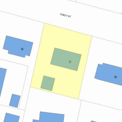 32 Cabot St, Newton, MA 02458 plot plan