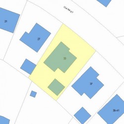 33 Clark St, Newton, MA 02459 plot plan