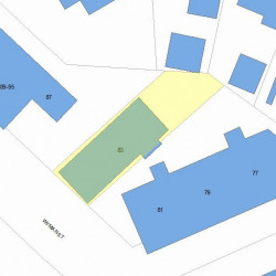 83 Wyman St, Newton, MA 02468 plot plan