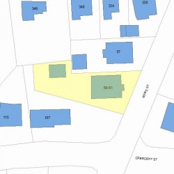 59 Rowe St, Newton, MA 02466 plot plan