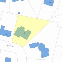 15 Placid Rd, Newton, MA 02459 plot plan