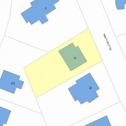 28 Nantucket Rd, Newton, MA 02461 plot plan