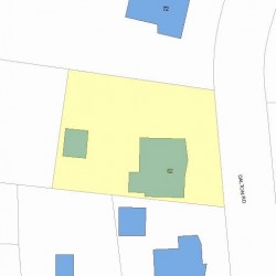 62 Dalton Rd, Newton, MA 02459 plot plan