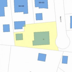 11 Read Ct, Newton, MA 02459 plot plan