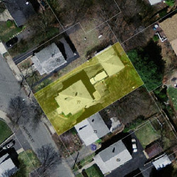 77 Harding St, Newton, MA 02465 aerial view