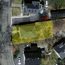 64 Cottage St, Newton, MA 02464 aerial view