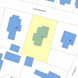 102 Charlesbank Rd, Newton, MA 02458 plot plan
