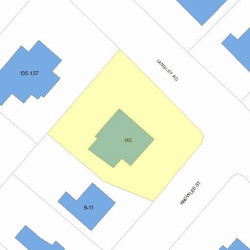 145 Langley Rd, Newton, MA 02459 plot plan