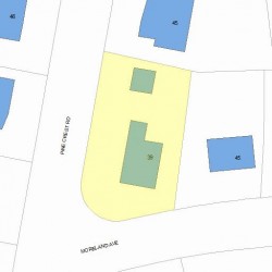 39 Pine Crest Rd, Newton, MA 02459 plot plan