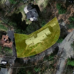 54 Ridge Rd, Newton, MA 02468 aerial view