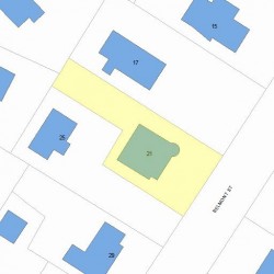 21 Belmont St, Newton, MA 02458 plot plan