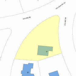 87 Collins Rd, Newton, MA 02468 plot plan