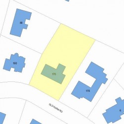 170 Old Farm Rd, Newton, MA 02459 plot plan