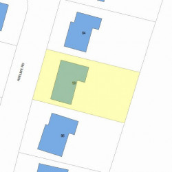 90 Adeline Rd, Newton, MA 02459 plot plan