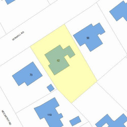 62 Wiswall Rd, Newton, MA 02459 plot plan