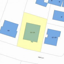 135 Pearl St, Newton, MA 02458 plot plan