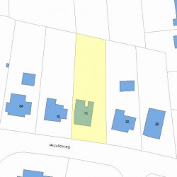 76 Paulson Rd, Newton, MA 02468 plot plan