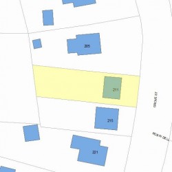 211 Grove St, Newton, MA 02466 plot plan