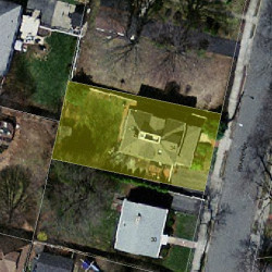 34 Prairie Ave, Newton, MA 02466 aerial view