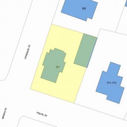 181 Pearl St, Newton, MA 02458 plot plan