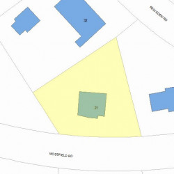 21 Mossfield Rd, Newton, MA 02468 plot plan