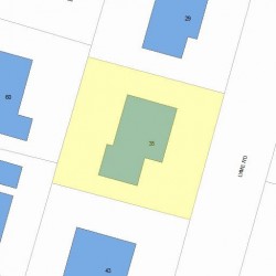 35 Lyme Rd, Newton, MA 02465 plot plan
