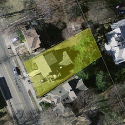 52 Cypress St, Newton, MA 02459 aerial view