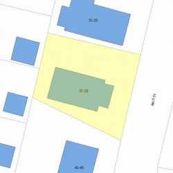 37 Milo St, Newton, MA 02465 plot plan