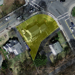 186 Lincoln St, Newton, MA 02461 aerial view