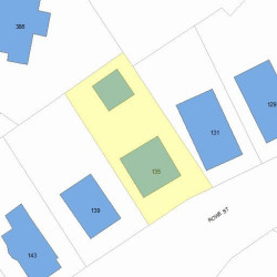 135 Rowe St, Newton, MA 02466 plot plan