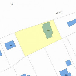 292 Austin St, Newton, MA 02465 plot plan