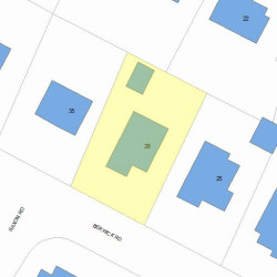 29 Berwick Rd, Newton, MA 02459 plot plan