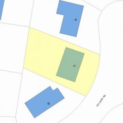 45 Colgate Rd, Newton, MA 02462 plot plan