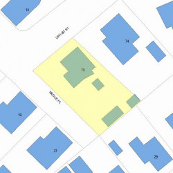 78 Upham St, Newton, MA 02465 plot plan