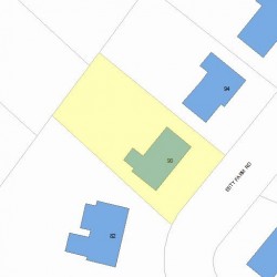 90 Esty Farm Rd, Newton, MA 02459 plot plan