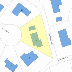 10 Nightingale Path, Newton, MA 02459 plot plan