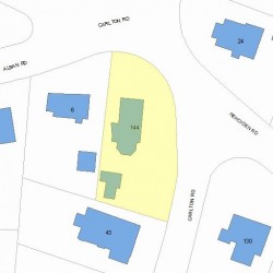 144 Nehoiden Rd, Newton, MA 02468 plot plan