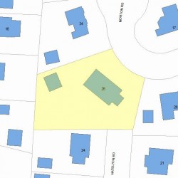 26 Morton Rd, Newton, MA 02459 plot plan