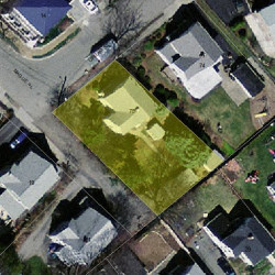 78 Upham St, Newton, MA 02465 aerial view
